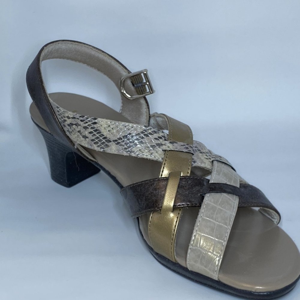 Judith Melina Taupe/Bronze Womens Strappy Scandals